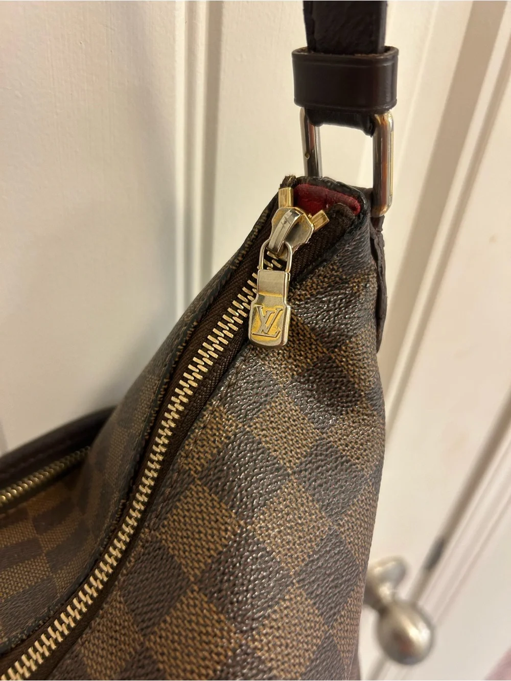 Louis Vuitton Bloomsbury PM Damier Ebene Shoulder Bag Crossbody COA Authentic